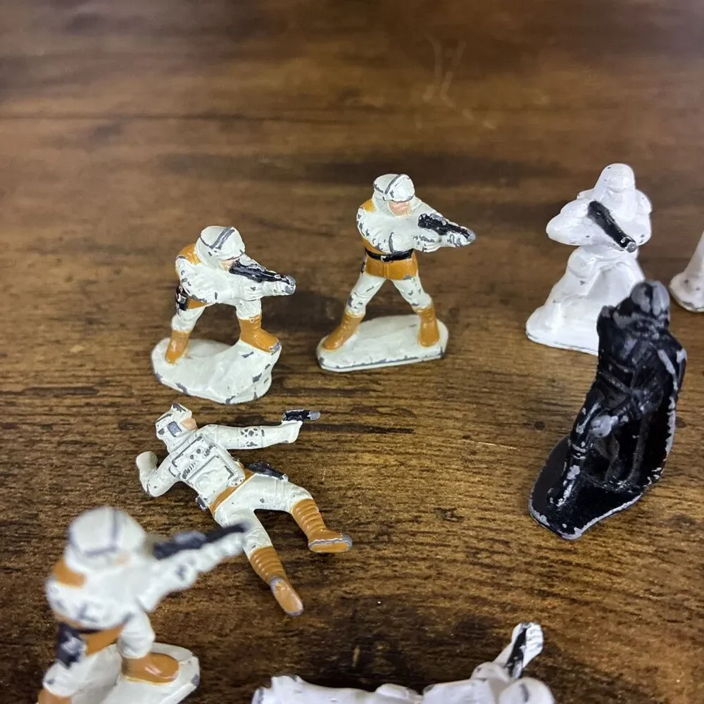 12 Vintage 1982 Star Wars Micro Collection Die-Cast Metal Figures Kenner 1982